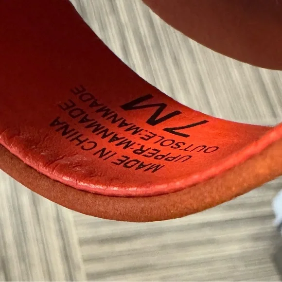 Coconuts by Matisse Orange Cork Wedges size 7 - Picture 8 of 8